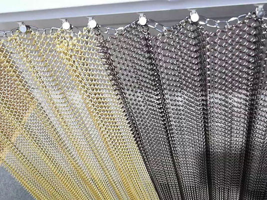 Gevelscheiding Metalen spoel draperies Roestvrij staal Aluminiumlegering