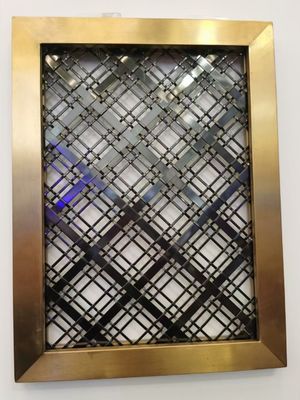 Goud decoratief metalen mesh scherm doorzichtige mesh scheidingspanelen