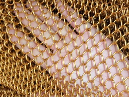4 mm decoratief messing gaas scherm brandwerend decoratief messing gaas
