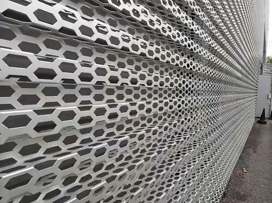 1.0 mm Dun geperforeerd metaalplaat Aluminium geperforeerd metaal schermplaat