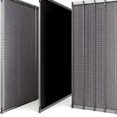 Roestvrijstalen Geweven Draadgaas Zeefschermen Zwart en Duurzaam voor Uw Zakelijke Oplossingen