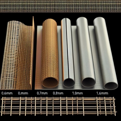 0.6mm 0,7mm 0,8mm 0,9mm 1,0mm 1,6mm Woven Metal Screen voor duurzame en milieuvriendelijke toepassingen